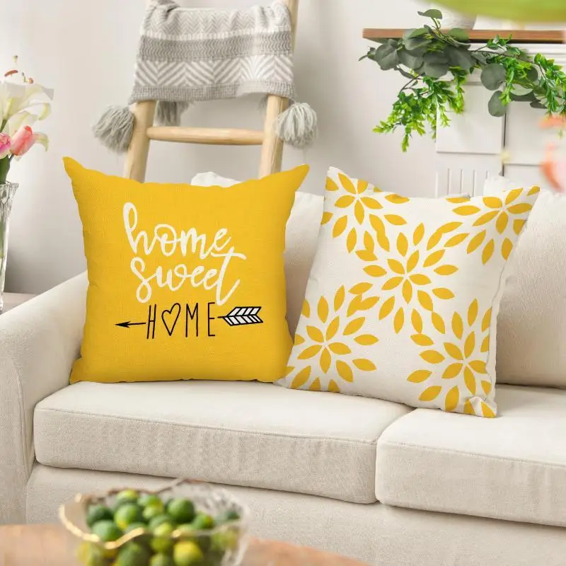 Наволочка с геометрическим узором без наполнителя (4 шт - Фотография_5