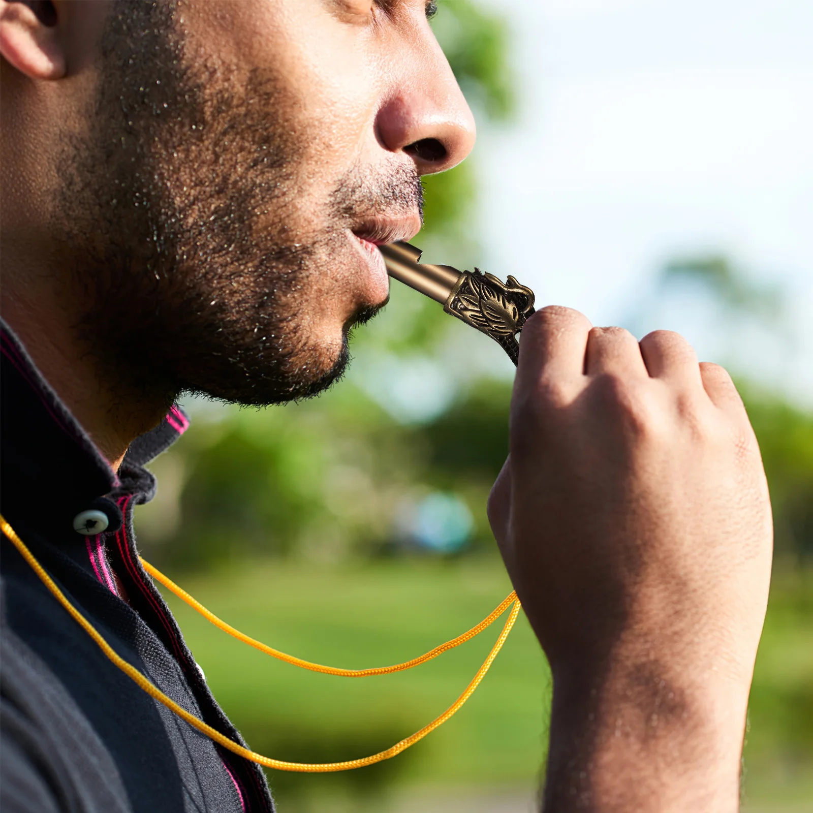 Латунные свистки с головой дракона - Фотография_6