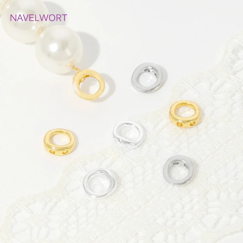 Обжимные заглушки соединительные кольца с покрытием из 18-каратного золота - Фотография_2