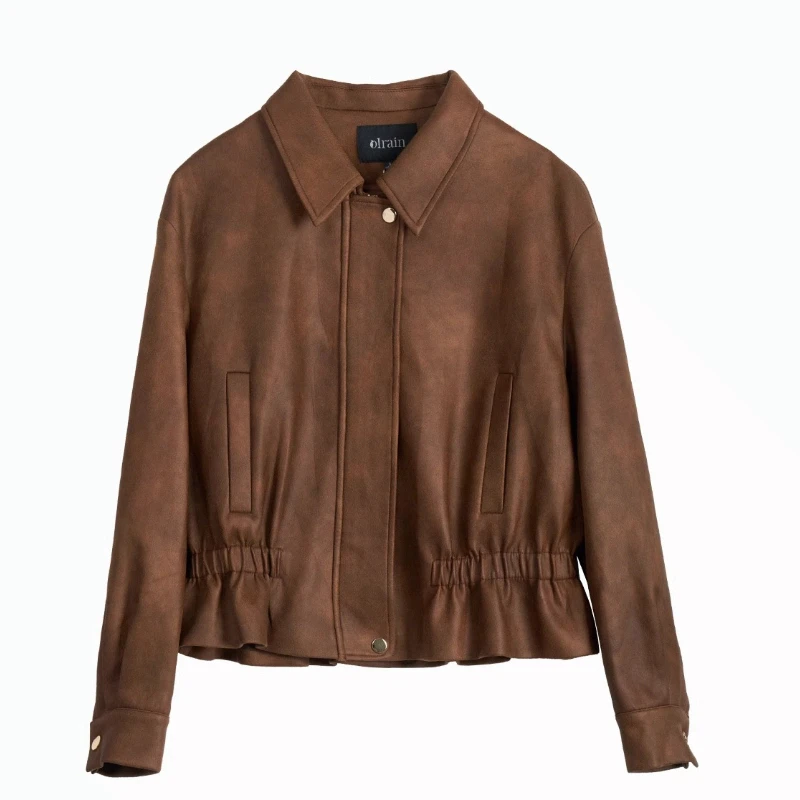 Olrain американская замшевая куртка в стиле ретро - Фотография_6