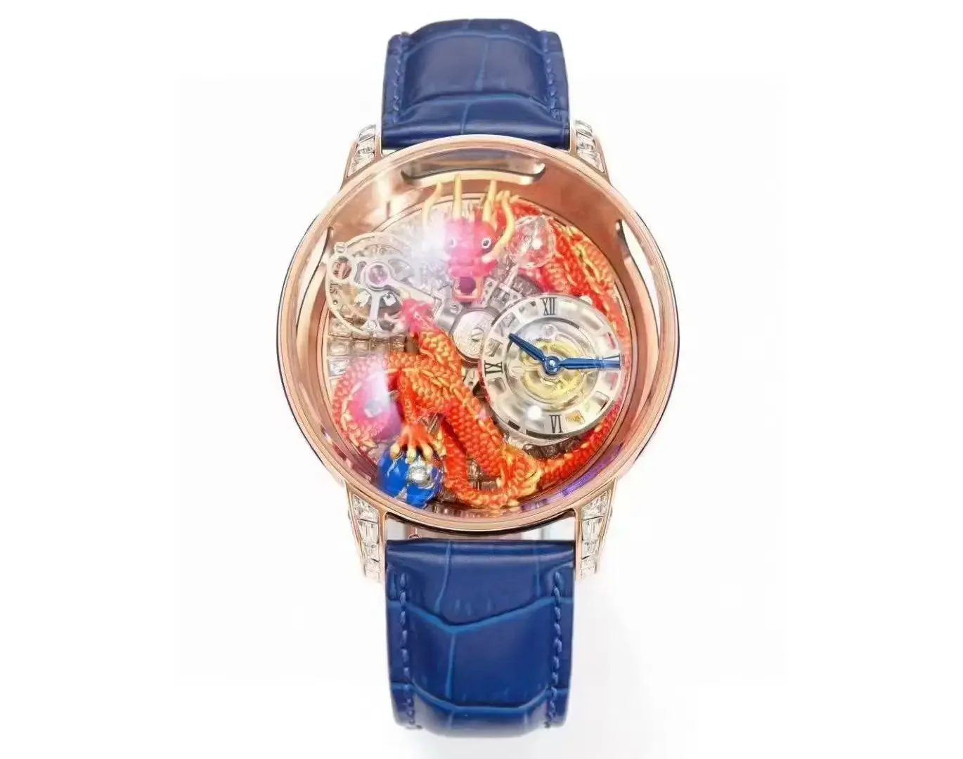 Мужские механические часы celestial tourbillon oriental element dragon - Фотография_3