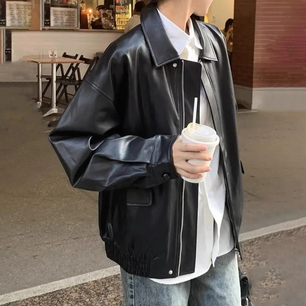 Женская мотоциклетная куртка из искусственной кожи - Фотография_3