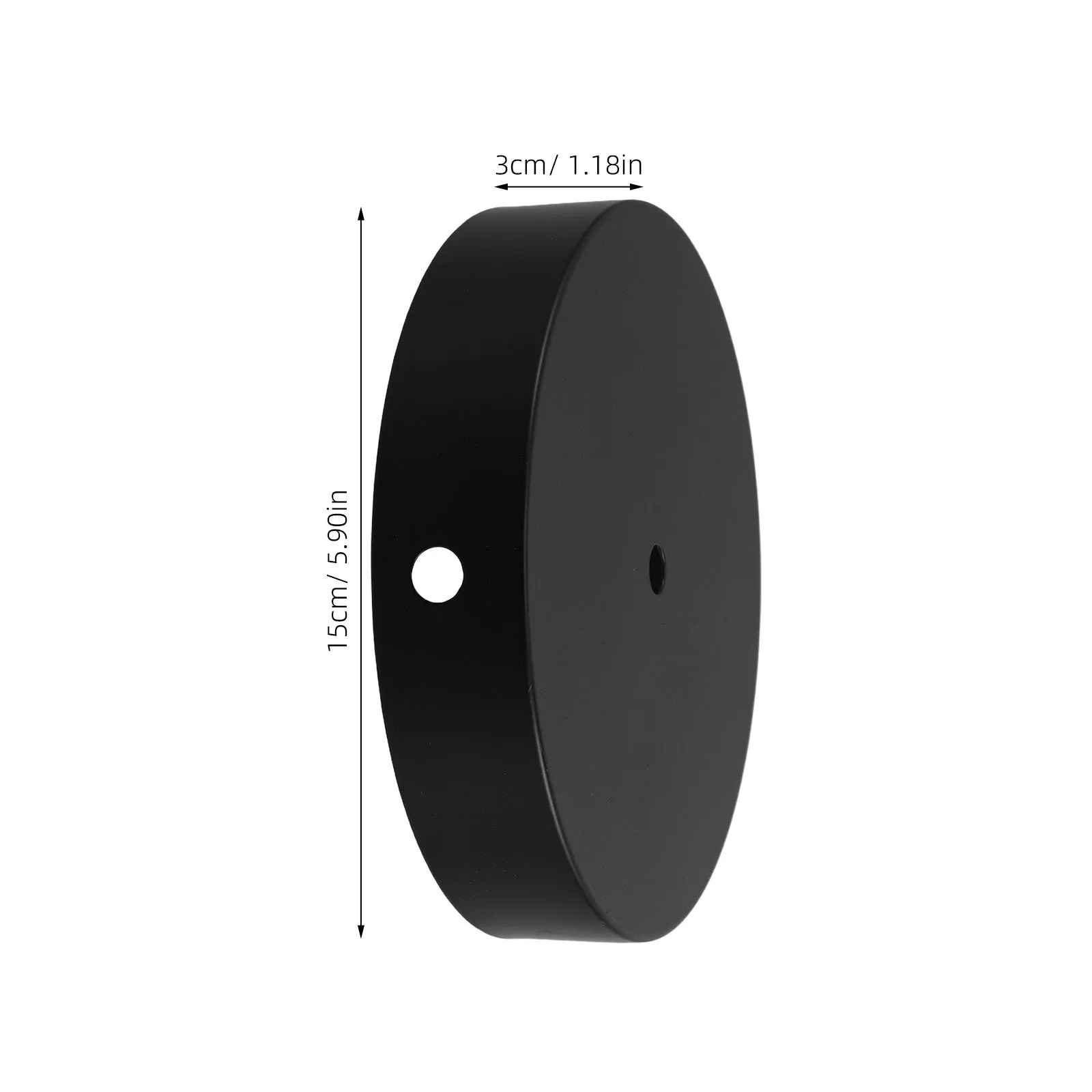 Цоколь лампы, черный круглый сверхмощный чугунный стенд - Фотография_4