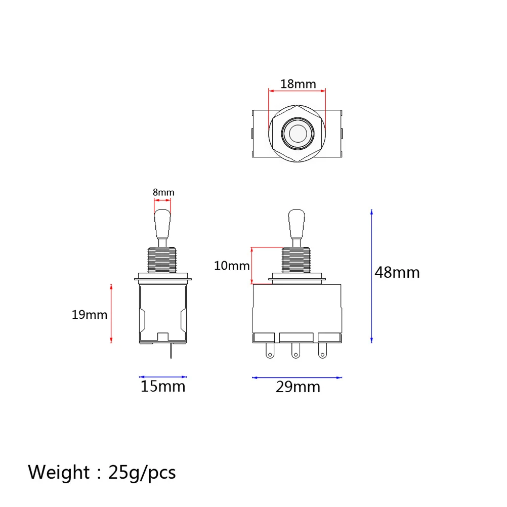 3-позиционный герметичный переключатель звукоснимателя - Фотография_5