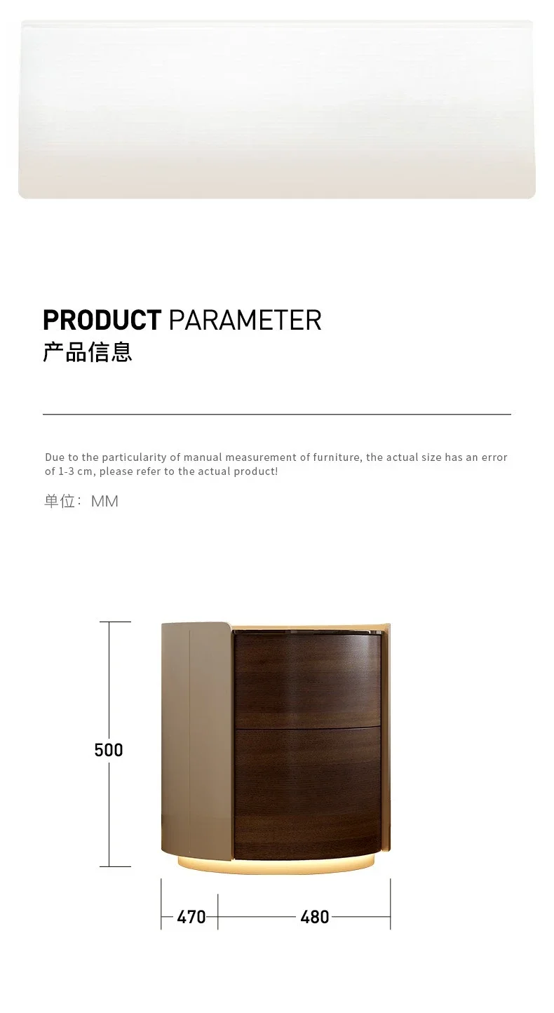 Итальянский минималистичный прикроватный столик из массива дерева - Фотография_3