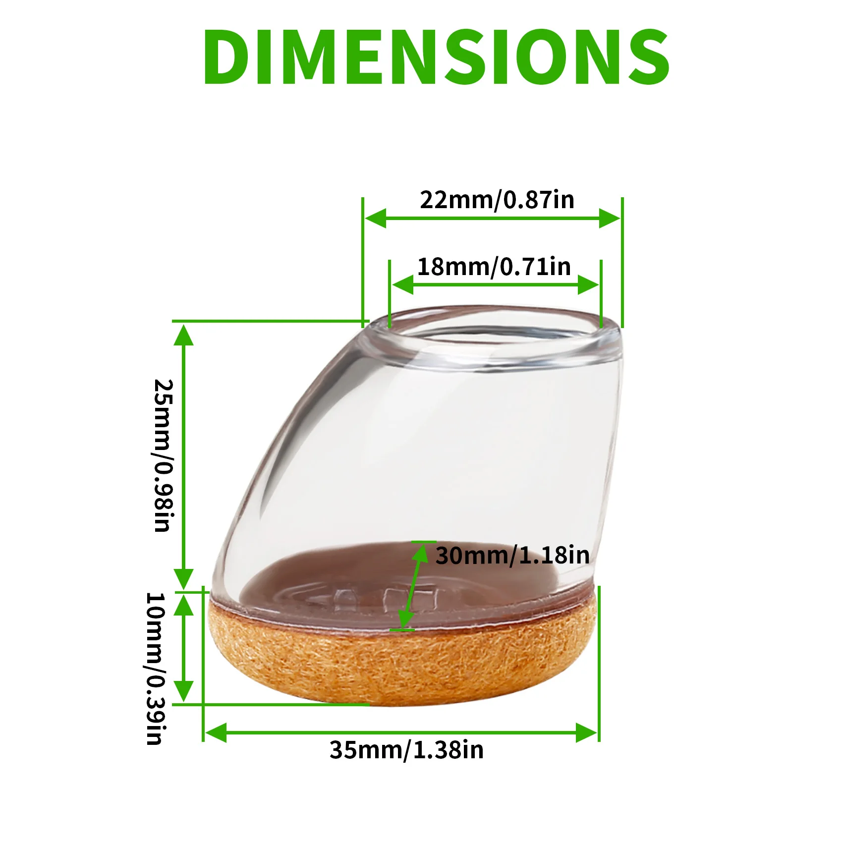 Защитные накладки на пол для ног стула - Фотография_3