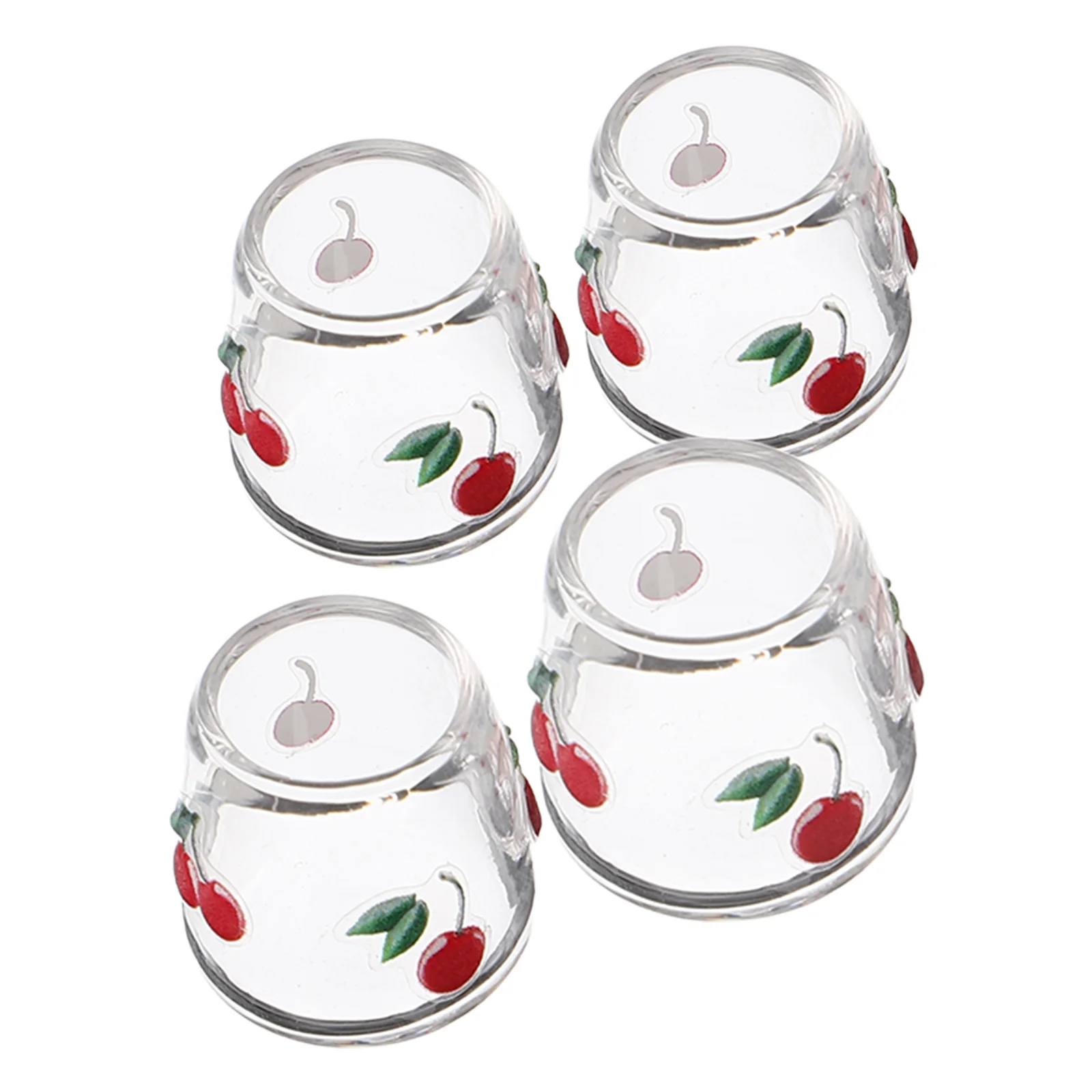 Миниатюрные стеклянные чашки в форме вишни - Фотография_2