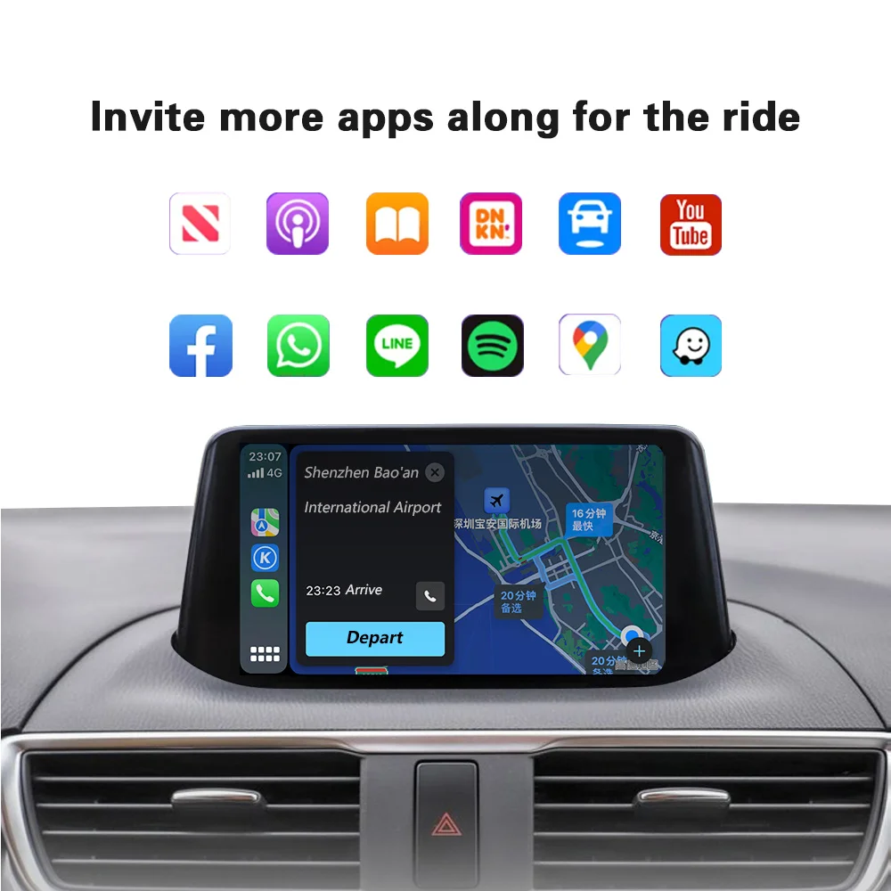 Автомобильный обновленный usb bluetooth адаптер carplay для android - Фотография_3