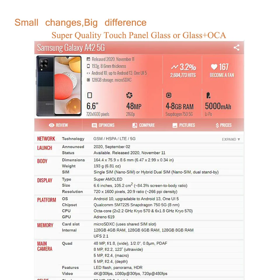 Замена для samsung galaxy a52 a52s - Фотография_4