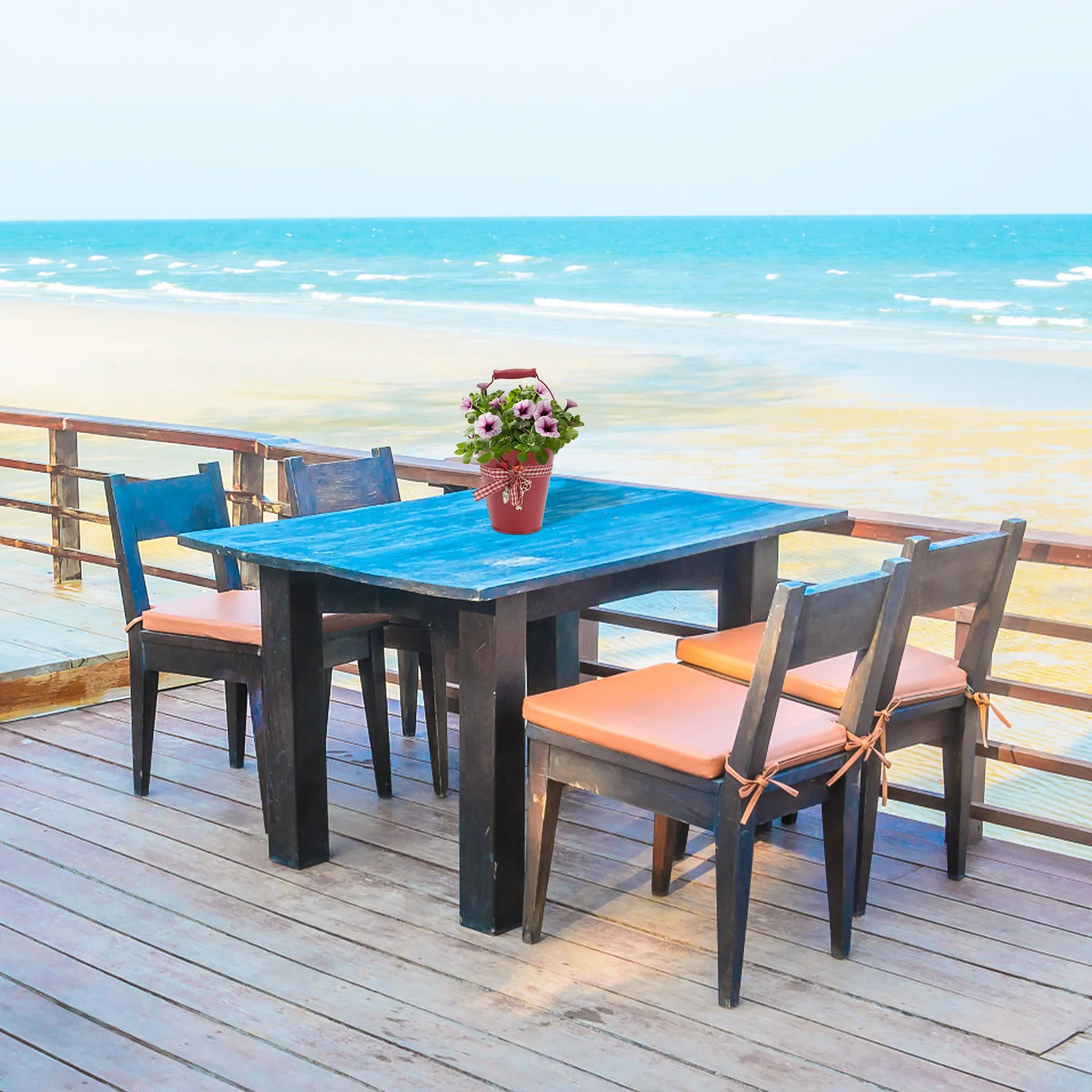 Железный цветок с деревянной ручкой - Фотография_3