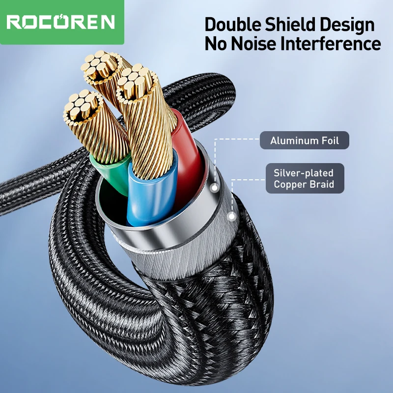 Кабель rocoren aux типа c на разъем 3 - Фотография_4