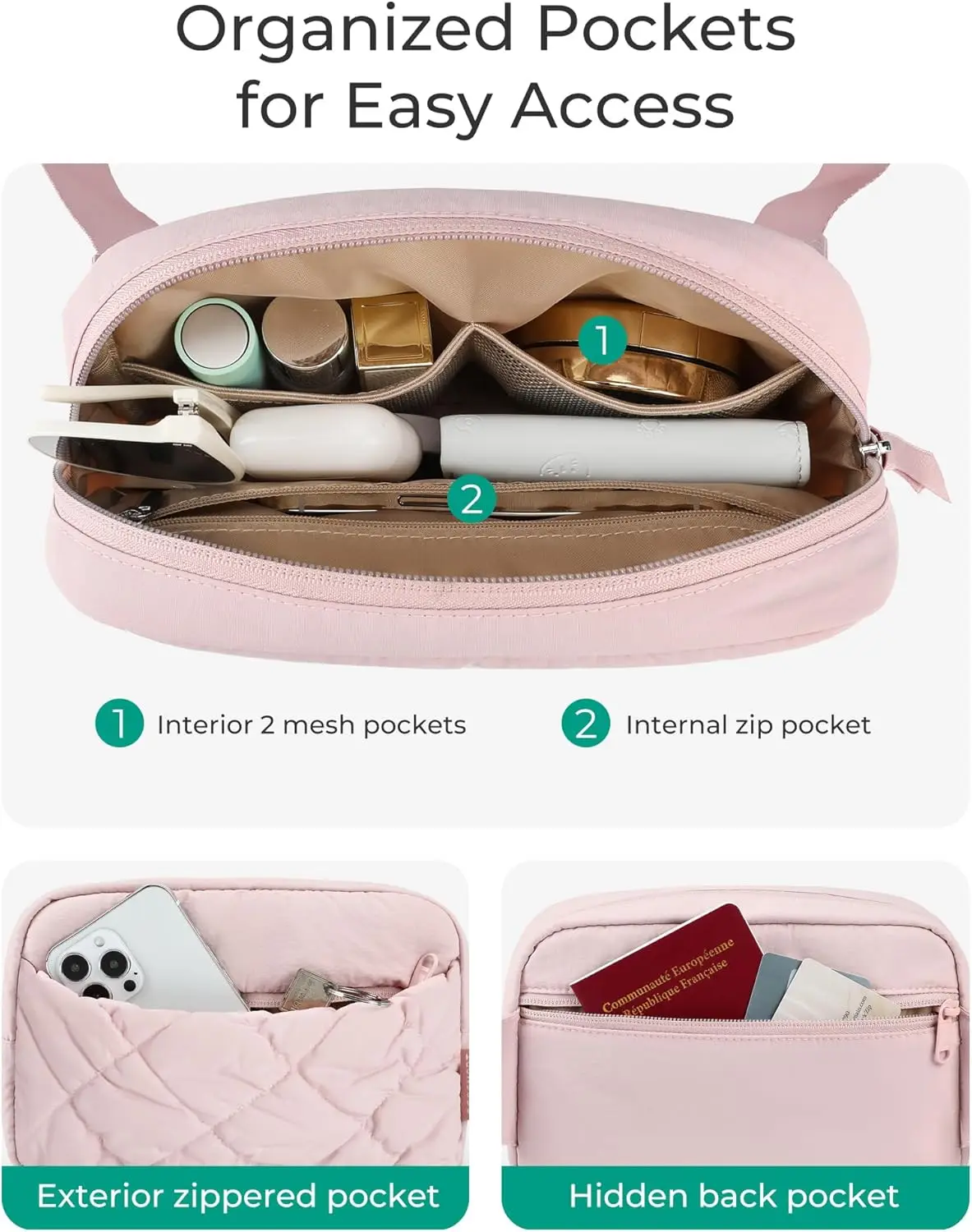 Bagsmart puffy поясные сумки для женщин - Фотография_3