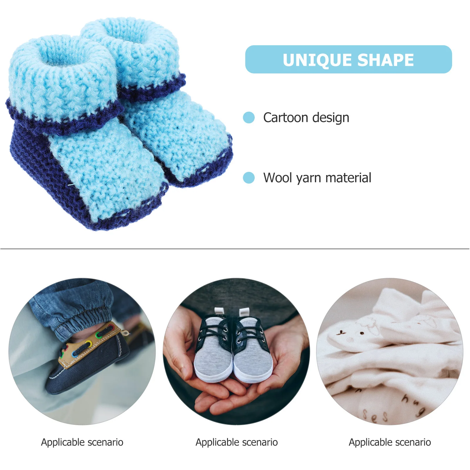 1 пара вязаной крючком детской обуви - Фотография_3