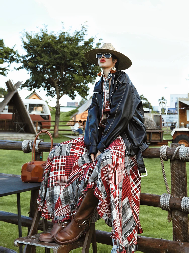 Tiyihailey-женская длинная юбка макси с эластичной резинкой на талии