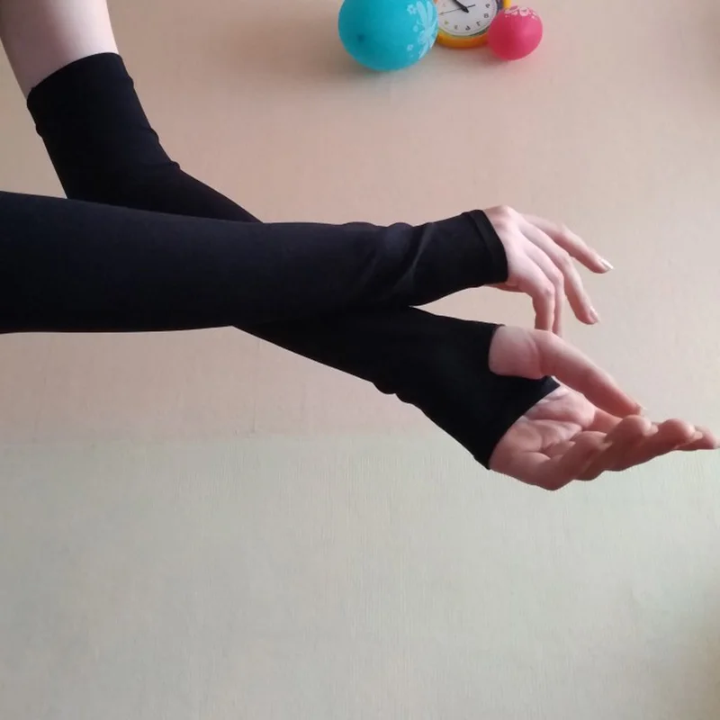 Мужские и женские длинные перчатки с половиной пальца - Фотография_3