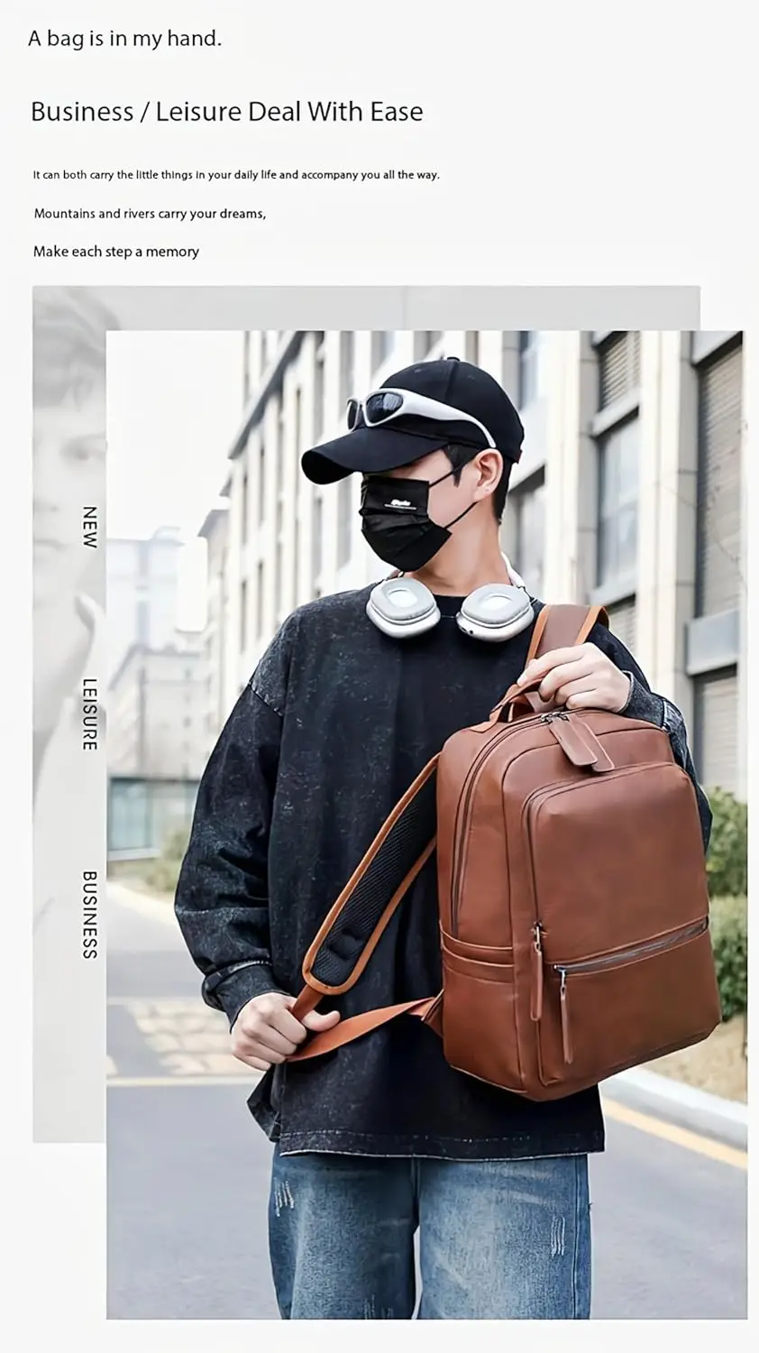 Унисекс, сумка для ноутбука из искусственной кожи - Фотография_2