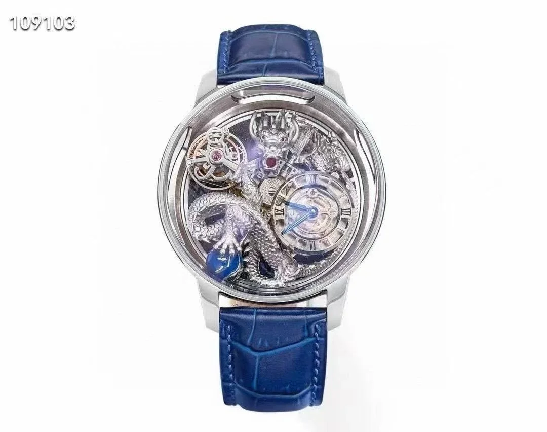 Мужские механические часы celestial tourbillon oriental element dragon