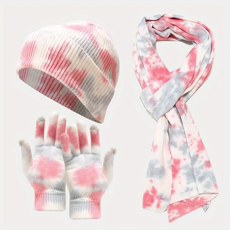 Вязаный комплект tie dye - Фотография_5
