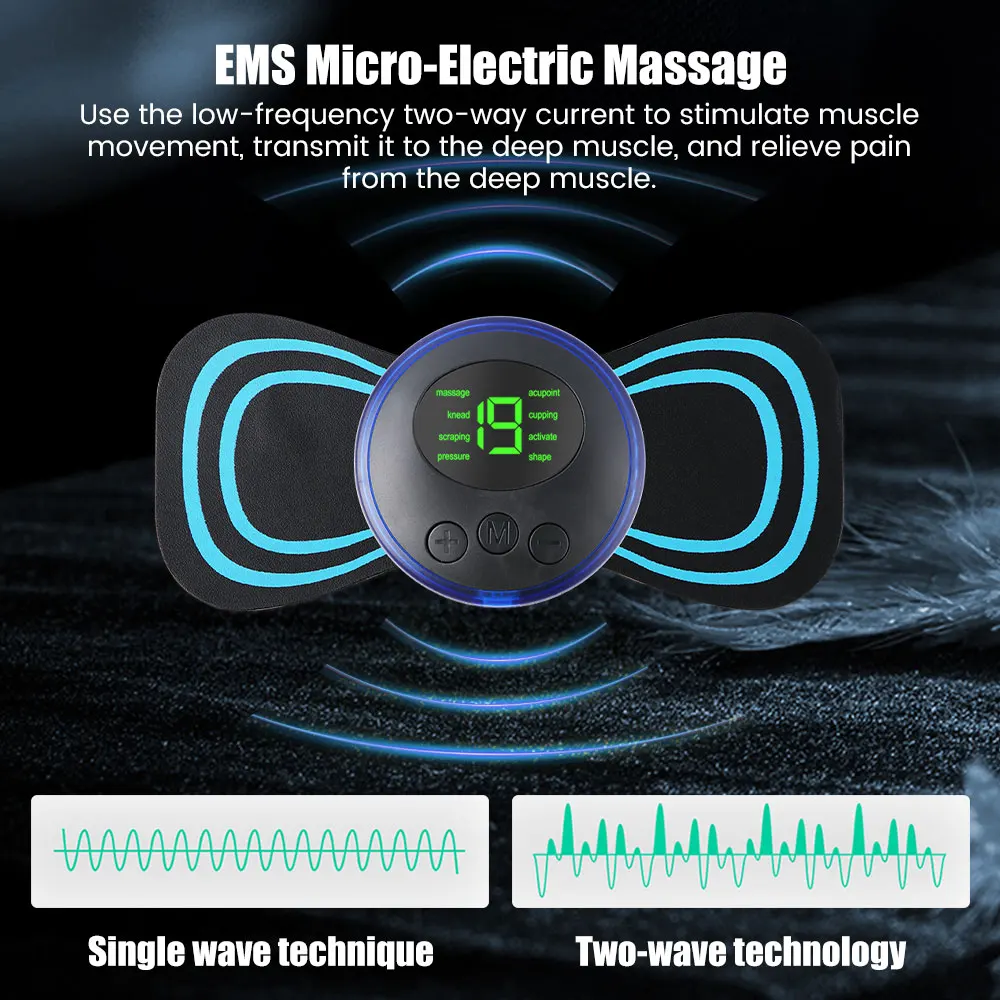 Мини-портативный ems-массажер для шеи - Фотография_3
