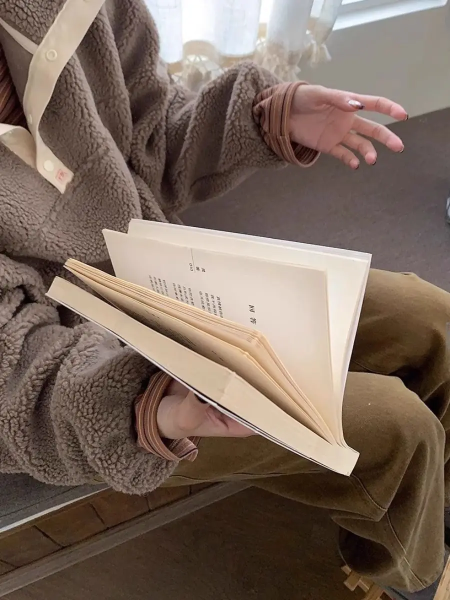 Осенне-зимняя винтажная куртка-свитшот с воротником 2220 - Фотография_5