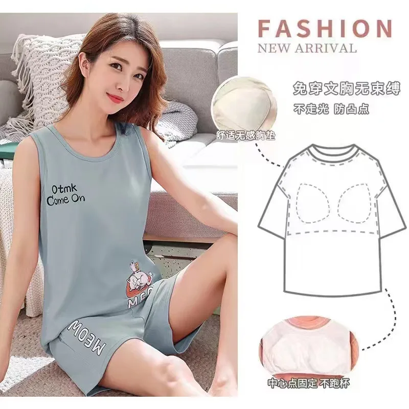 Милый пижамный комплект с мультяшным - Фотография_6