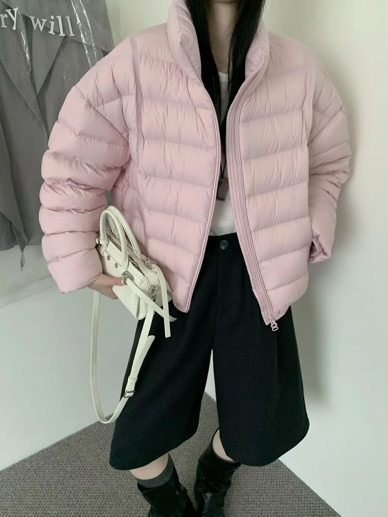 Женский короткий пуховик - новый осенне-зимний стиль - Фотография_5