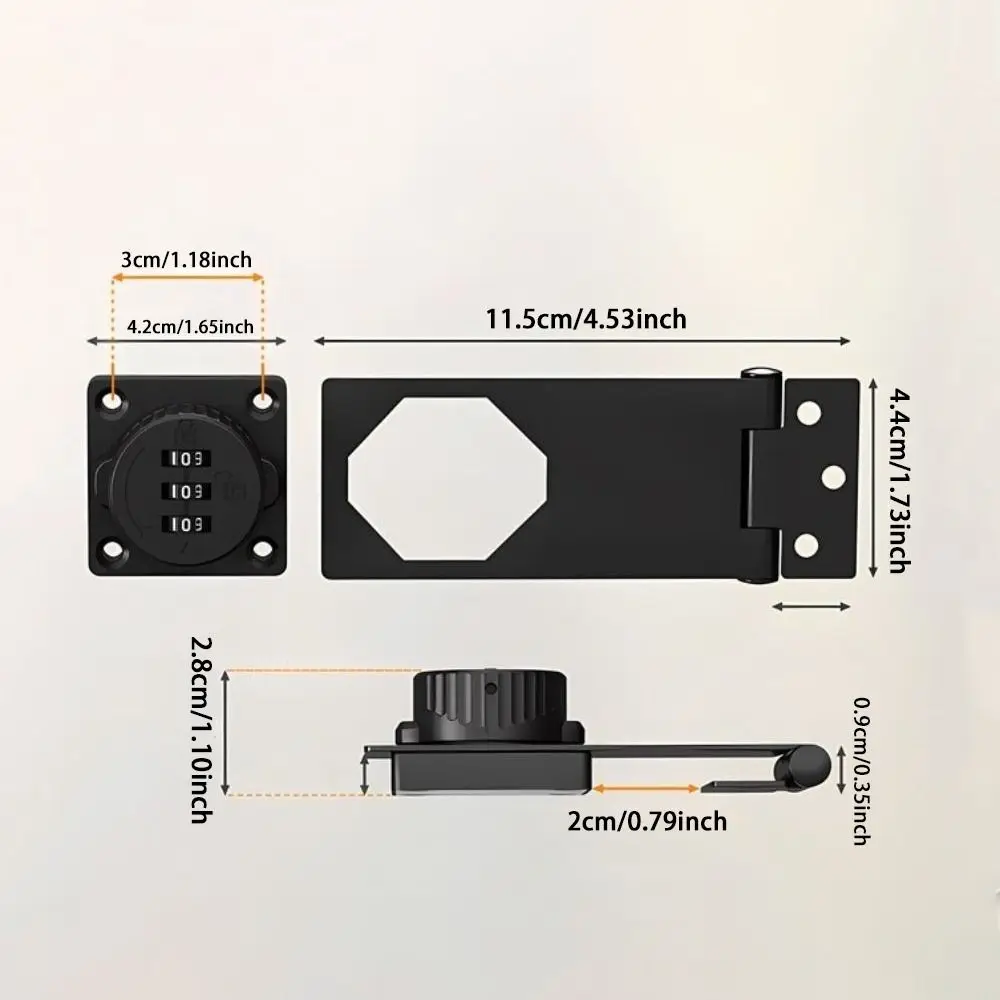 3-значный кодовый замок для дверей шкафа - Фотография_6