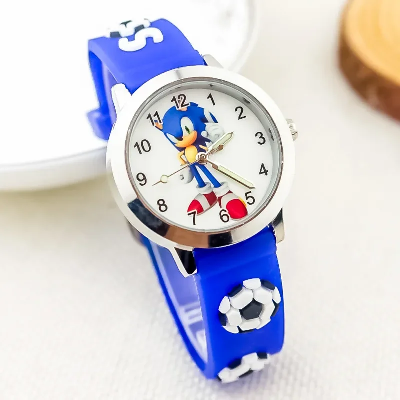 Детские аналоговые часы sonic hedgehog — классический синий ремешок - Фотография_2