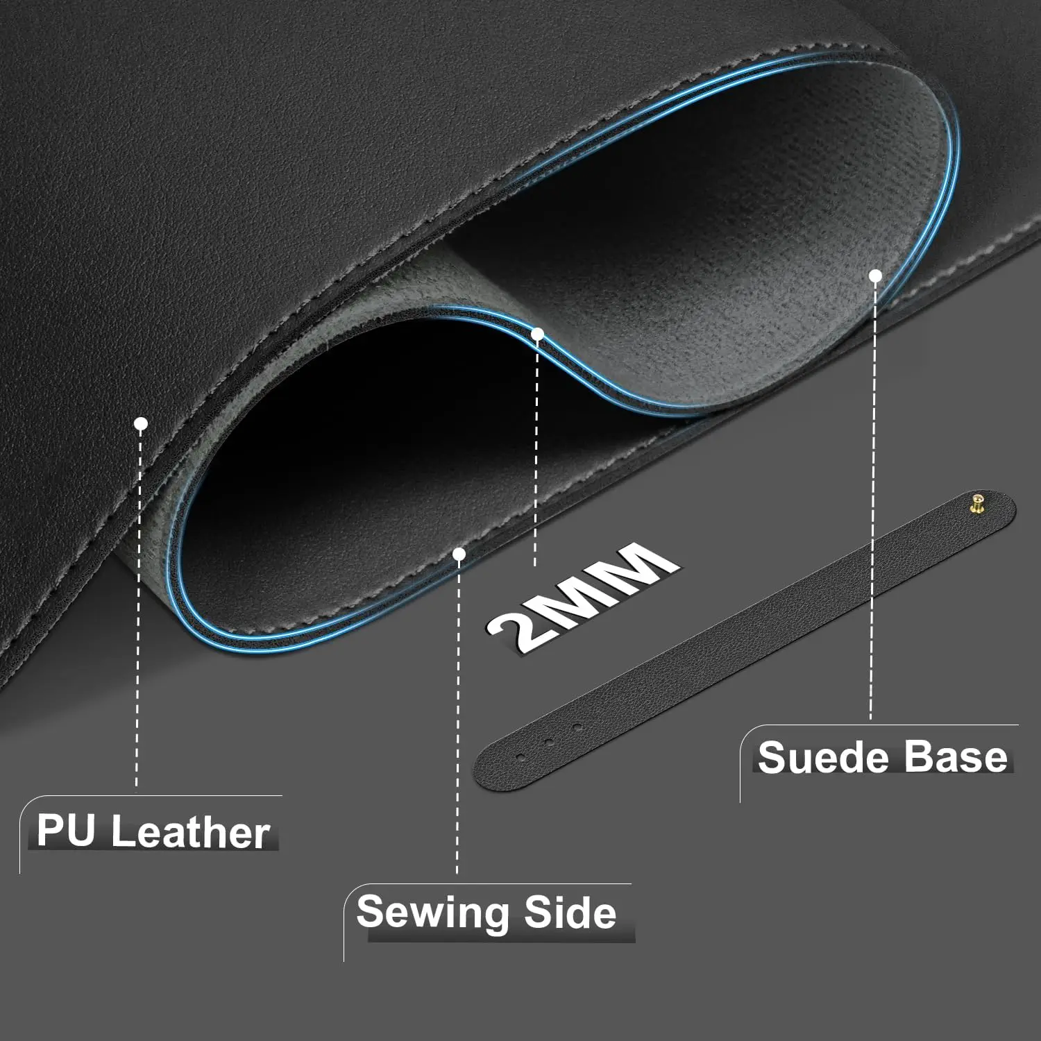 Кожаный защитный коврик для стола - Фотография_2