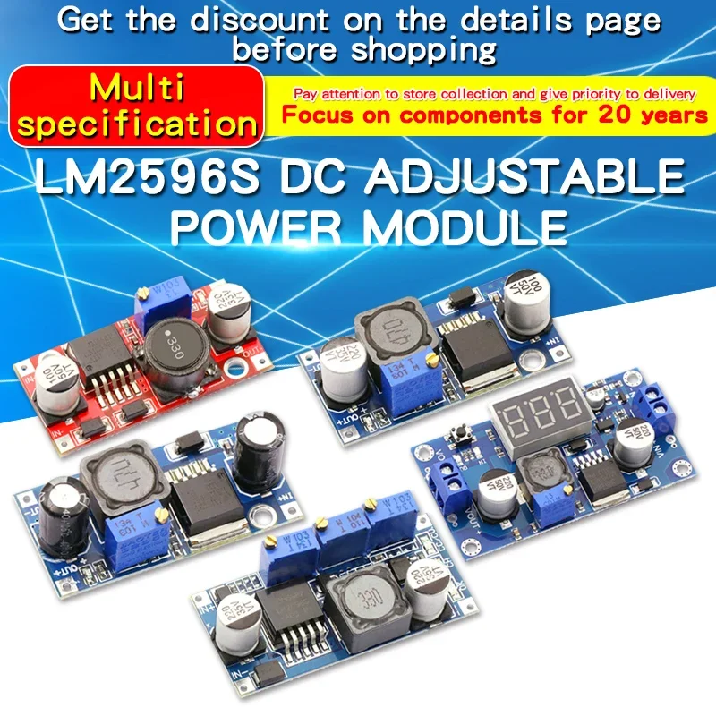 Lm2596s dc-dc регулируемый понижающий