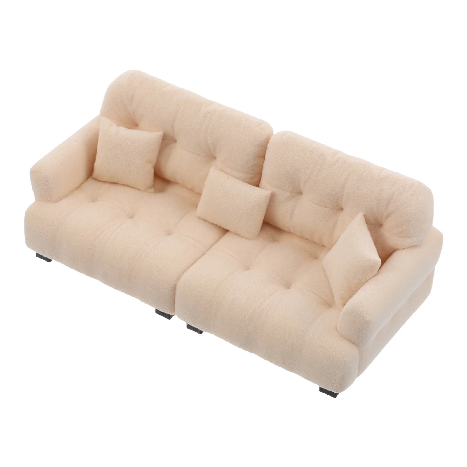 Миниатюрный диван кремовый 1