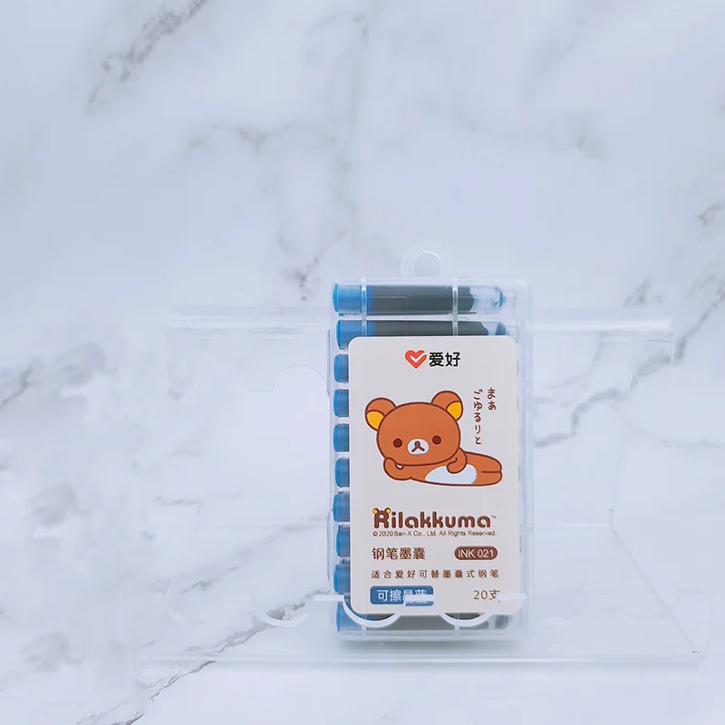 Чернильная ручка aihao ink021 rilakkuma со стираемыми синими чернилами - Фотография_2