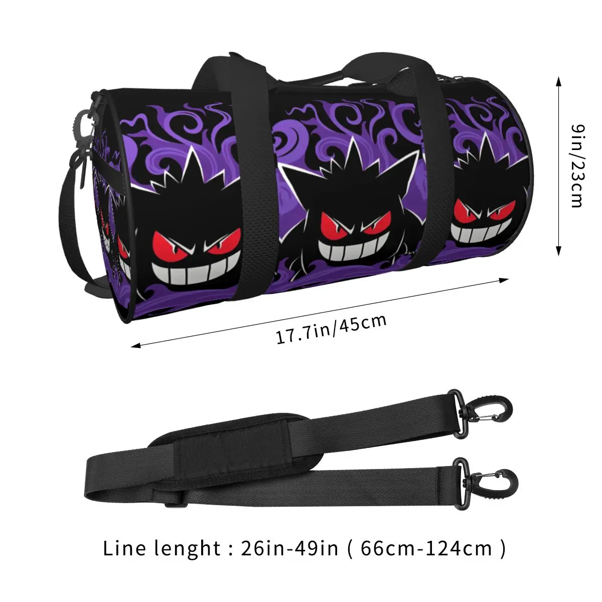 Дорожная сумка gengar p-pokemons - Фотография_3