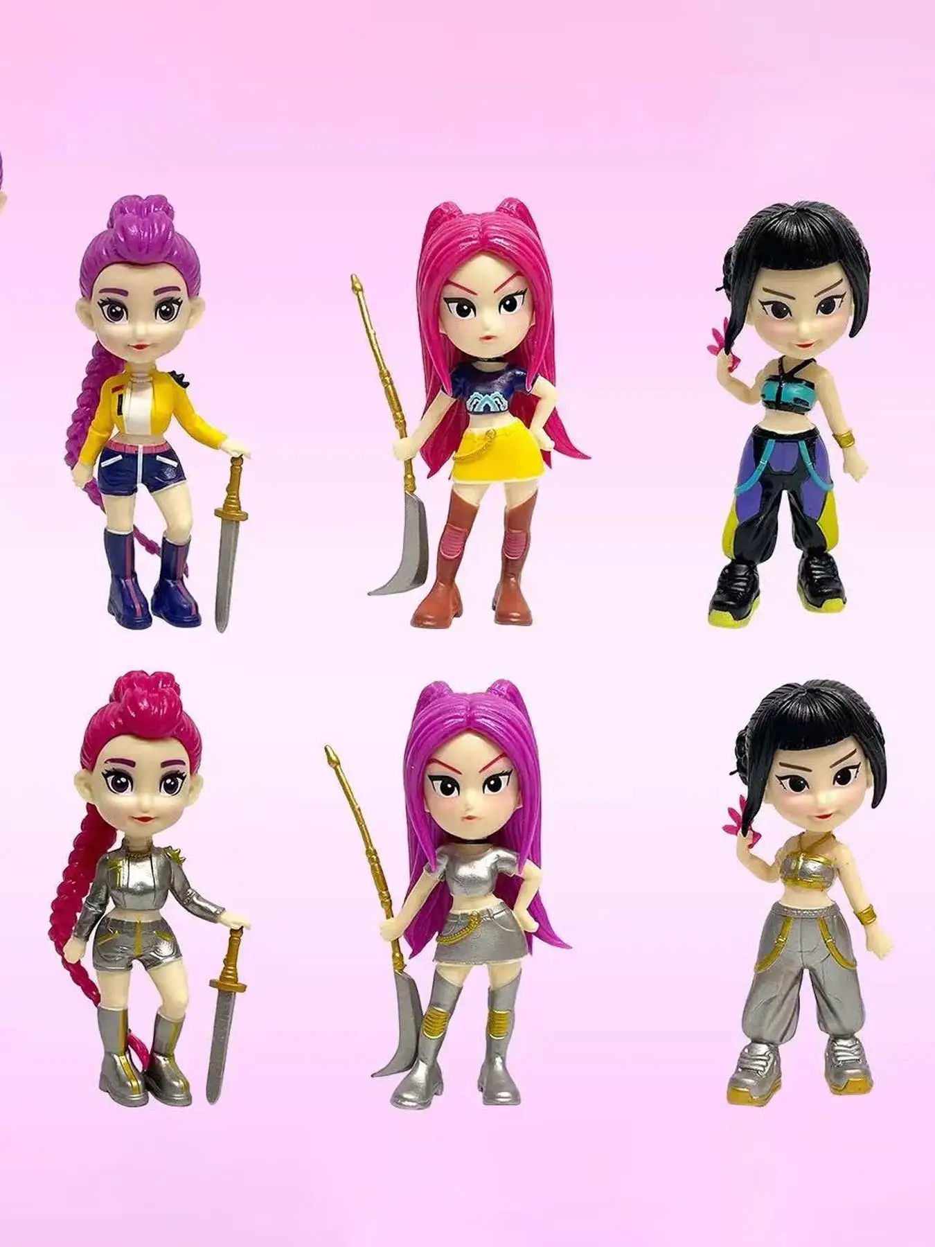 Набор кукол k-pop hunter girl из 6 предметов - Фотография_4