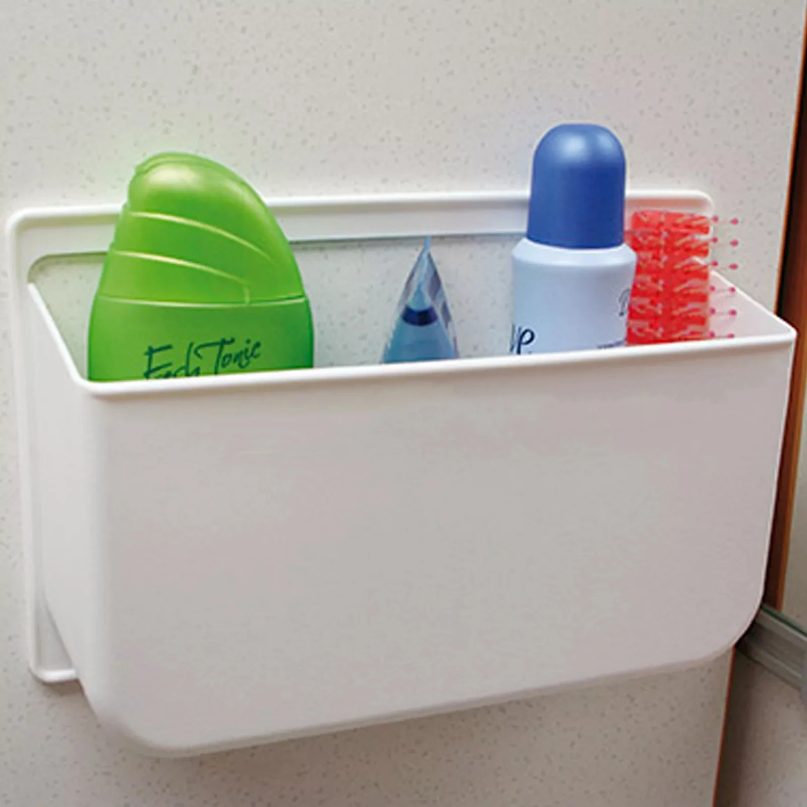 Настенный пластиковый стеллаж для хранения на колесах