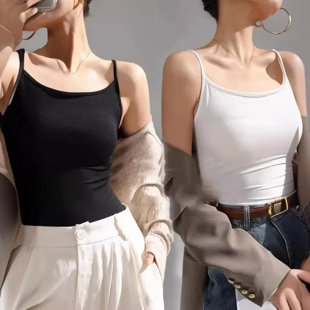 Женский жилет-бретелька с тонкой подошвой