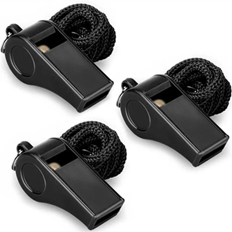 Высококачественный черный свисток для игры в рефери