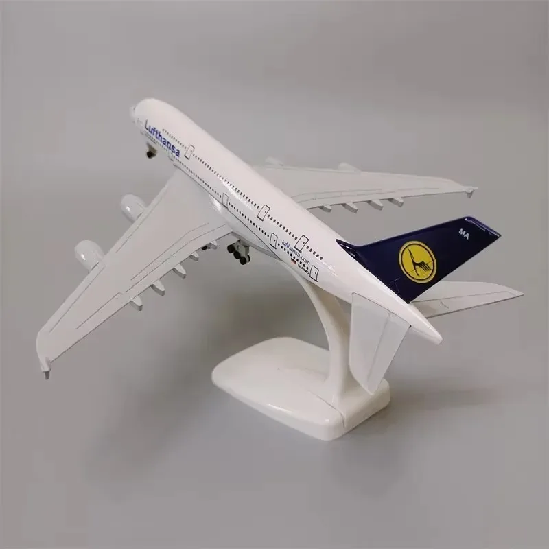 20 см модель самолета из сплава a380 airbus люфханза - Фотография_6