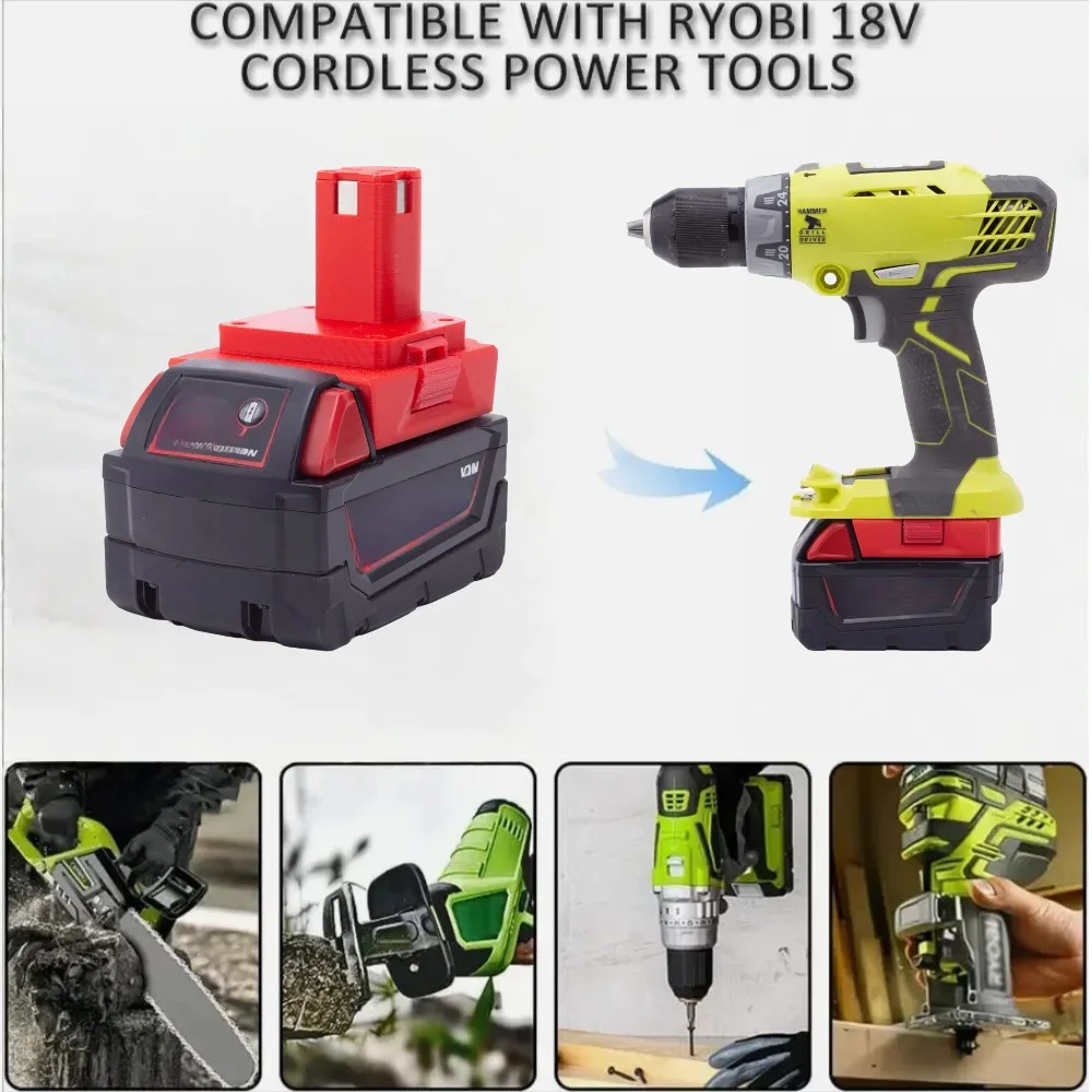 Адаптер серии литий-ионных аккумуляторов dewalt/milwaukee 20 в/18 в