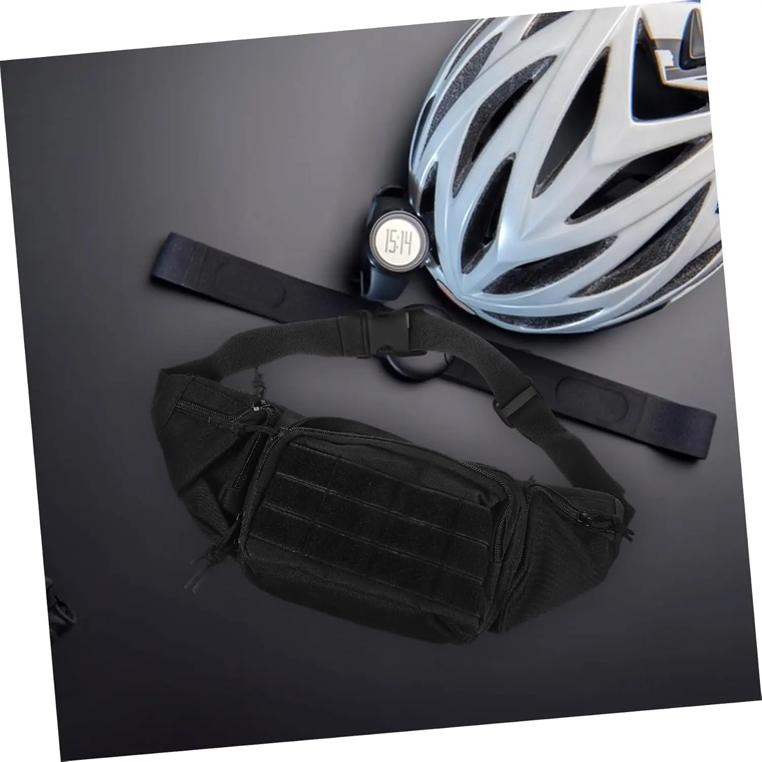 Многофункциональная мужская поясная сумка для бега - Фотография_6