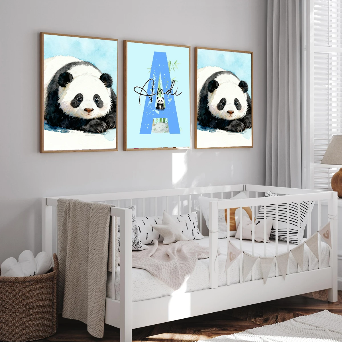 Персонализированные детские принты с пандой - Фотография_4