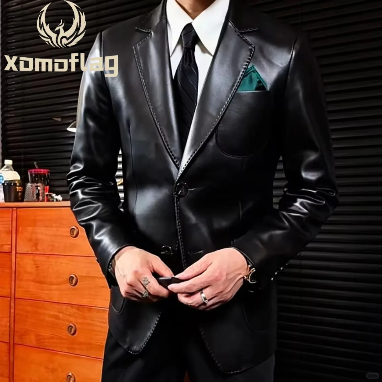 Мужские кожаные куртки в стиле ретро - Фотография_6