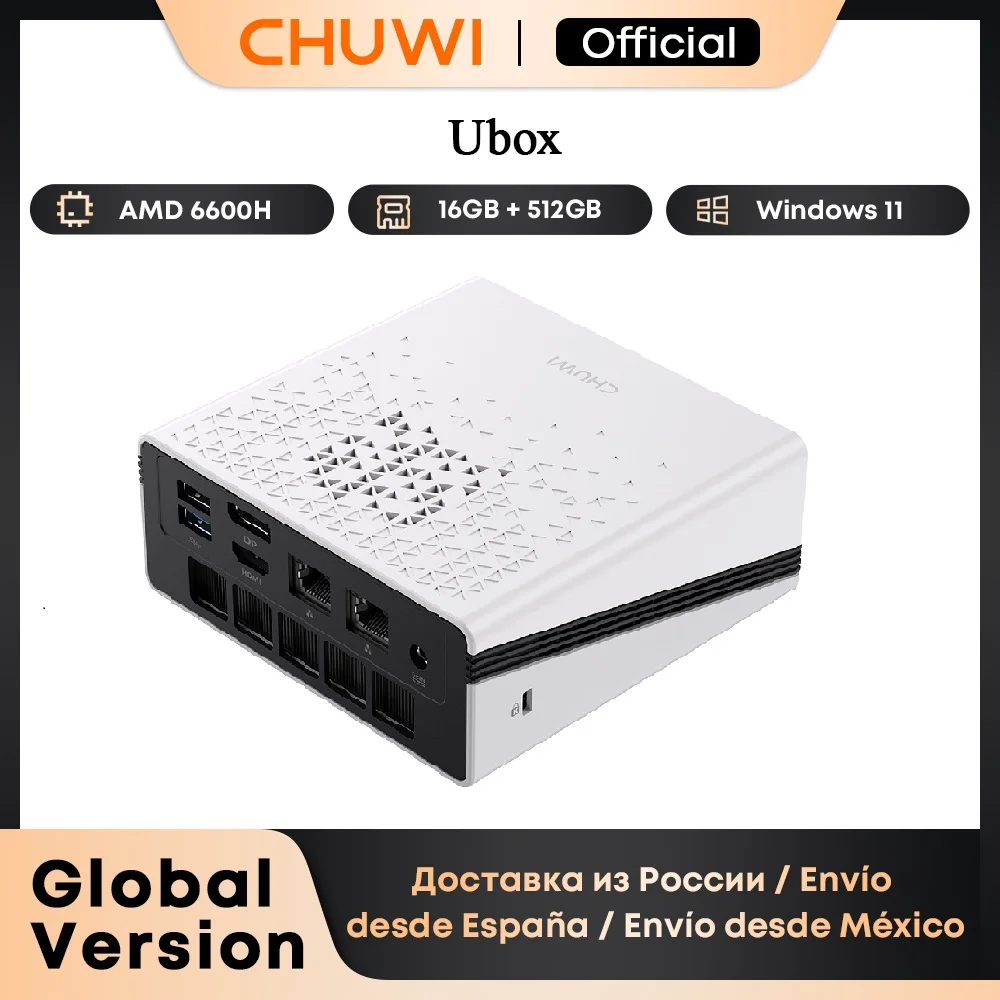 Chuwi ubox mini pc ryzen 6600h/7430u