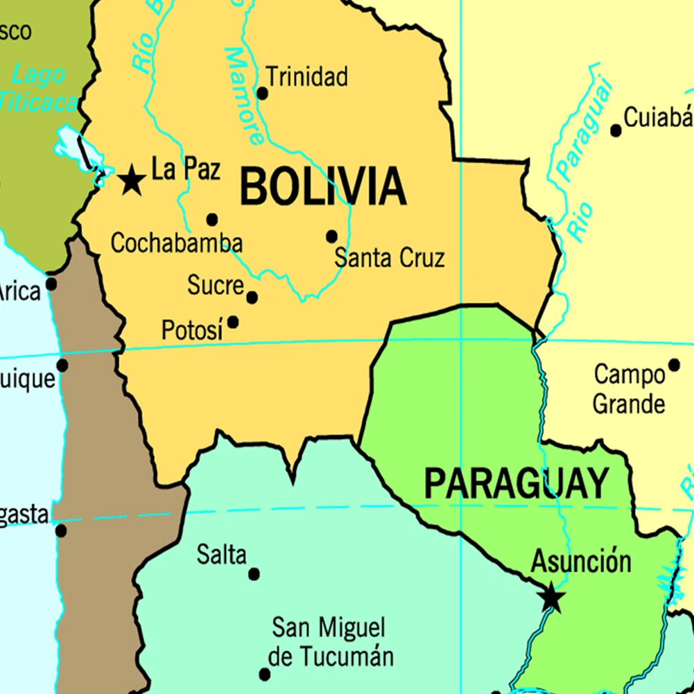 100*150 см карта южной америки - Фотография_2