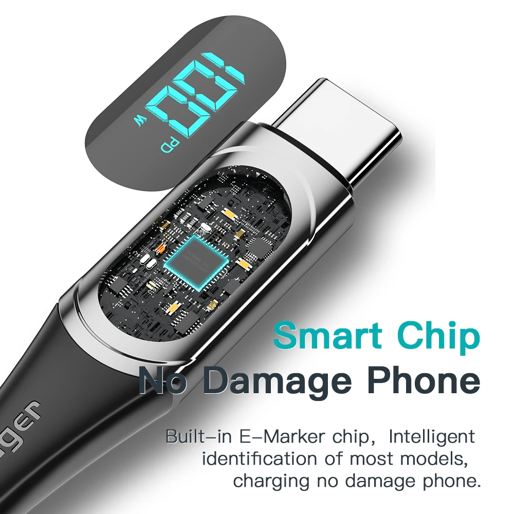 Кабель зарядный essager usb type-c на usb c - Фотография_6