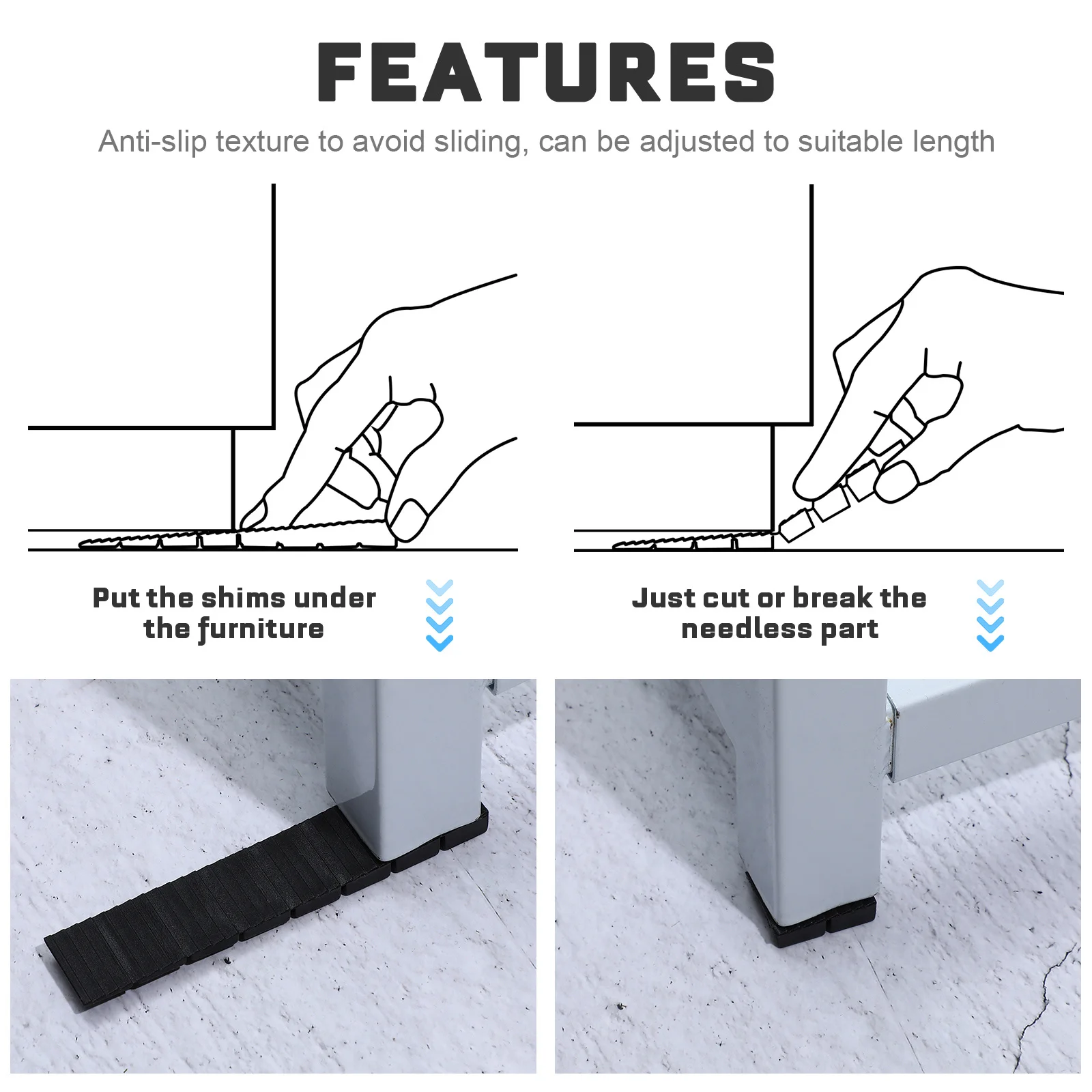 Выравнивающие прокладки для мебели - Фотография_2