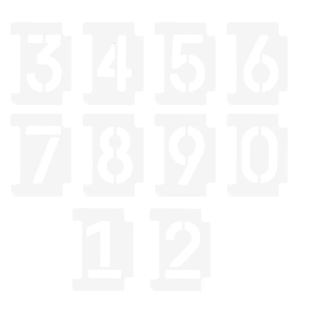 2 комплекта трафаретов с цифрами