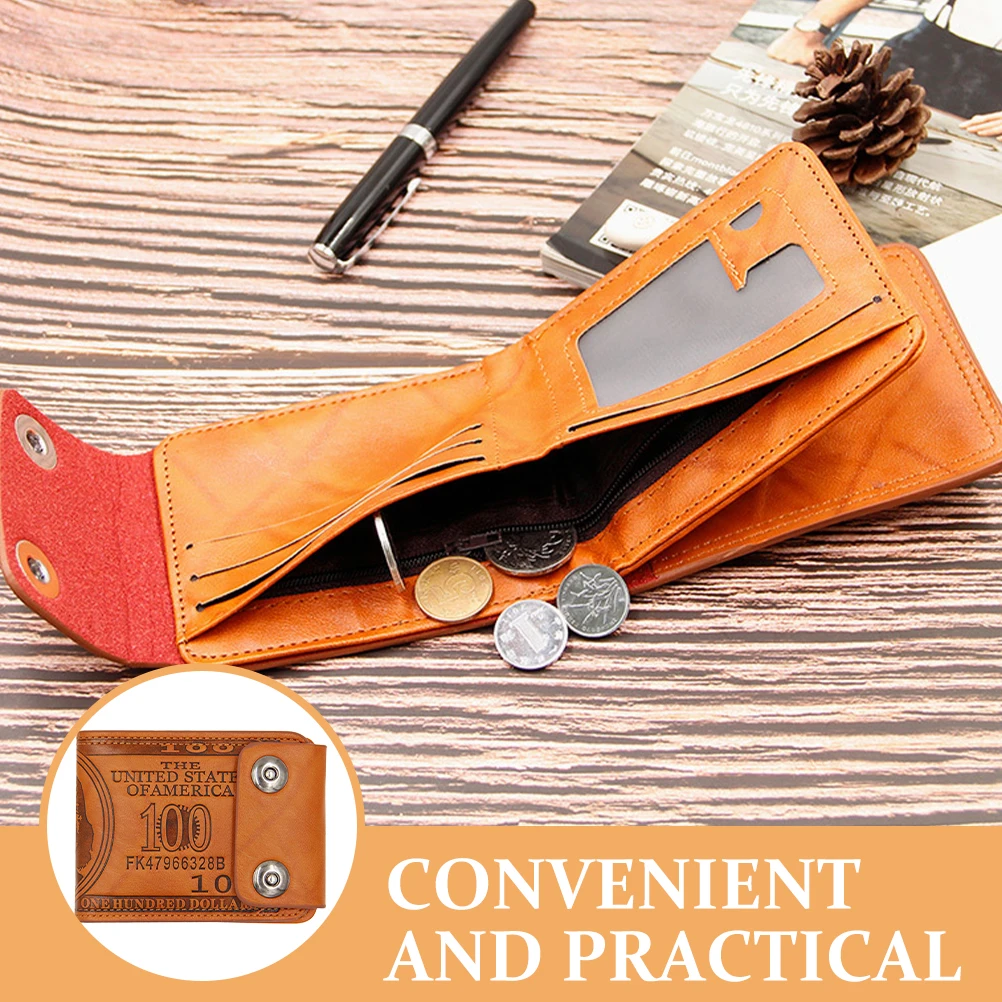 Мужской кошелек, винтажный маленький