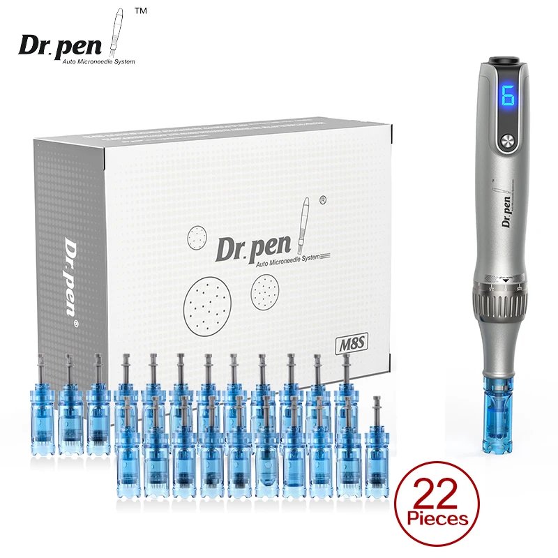 Аутентичная ручка dr pen ultima m8s с 22-częściowym игольчатым штифтом