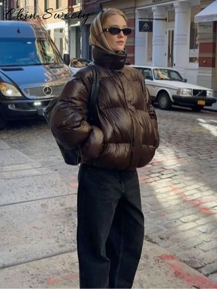 Теплые хлопковые стеганые пальто с капюшоном - Фотография_6